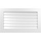 Ekena Millwork Vertical Surface Mount PVC Gable Vent: Functional, w/ 3-1/2"W x 1"P Standard Frame, 40"W x 24"H GVPVE40X2401SF - alternate 1